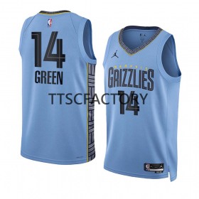 Herren NBA Memphis Grizzlies Trikot Danny Green 14 Jordan 2022-23 Statement Edition Blau Swingman